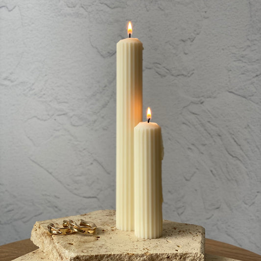 Case Ribbed Sculptural Soy wax candles