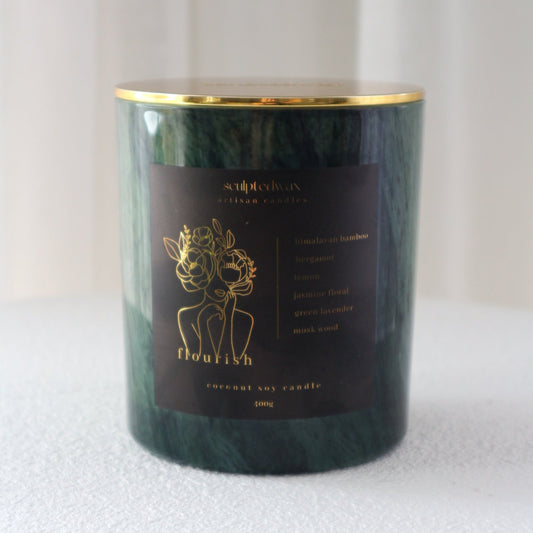 limited edition scented candles australia | flourish scented candle | home fragrance | green candles | handmade candles 