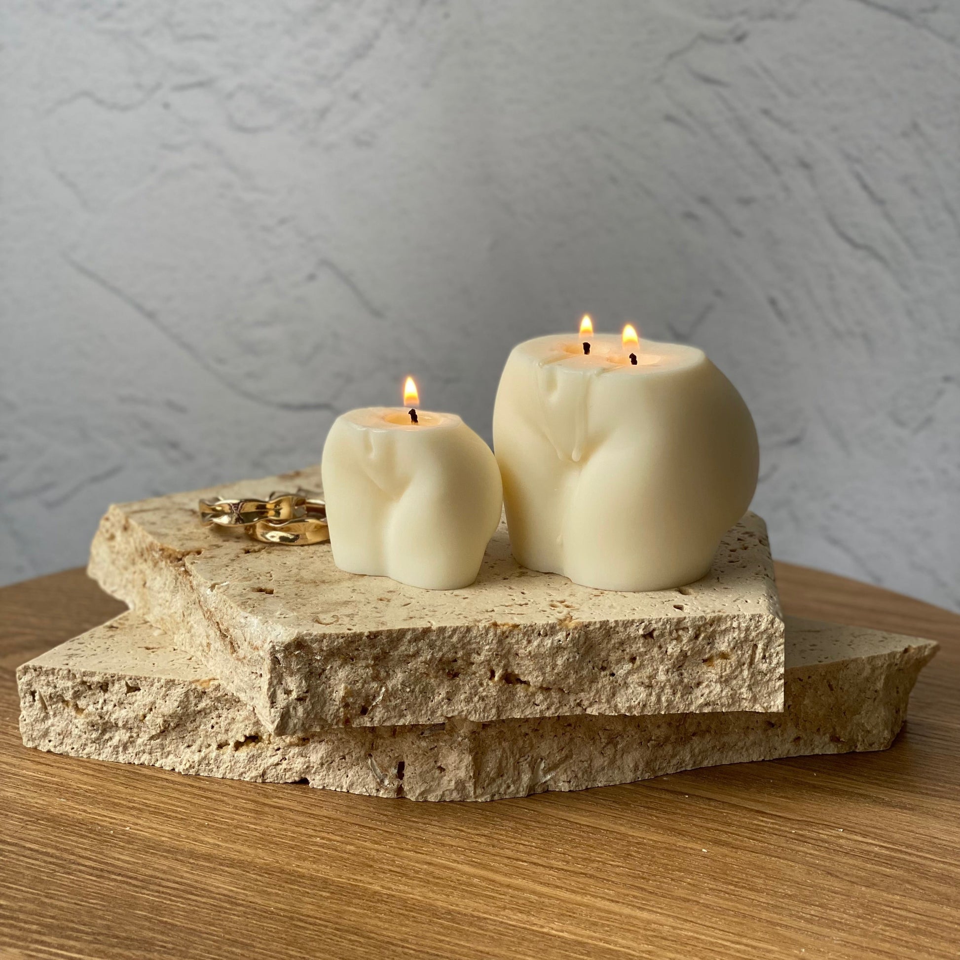 female body sculptural soy candle gift sets handmade