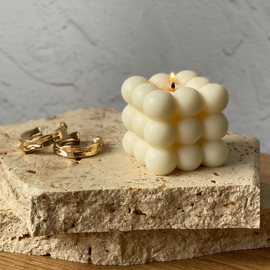 bubble 6 sculptural soy wax candle Australia