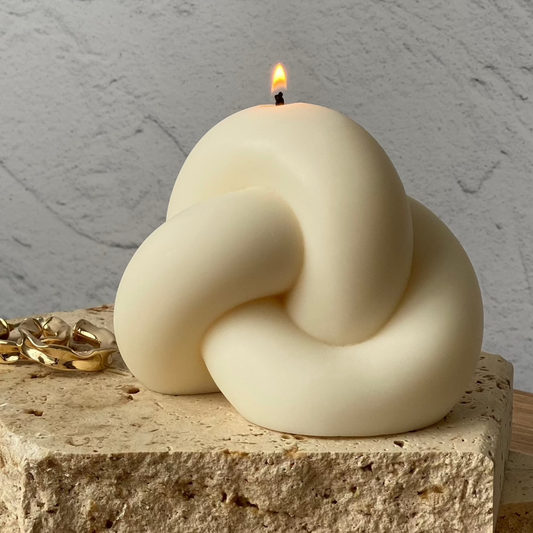 Knot candle sculptural candles australia